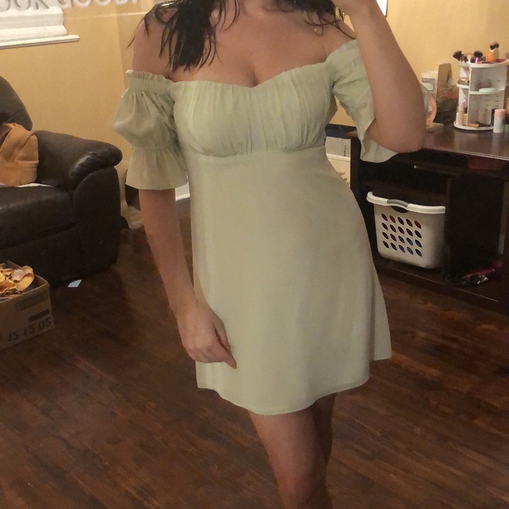 SCF off the shoulder mini dress